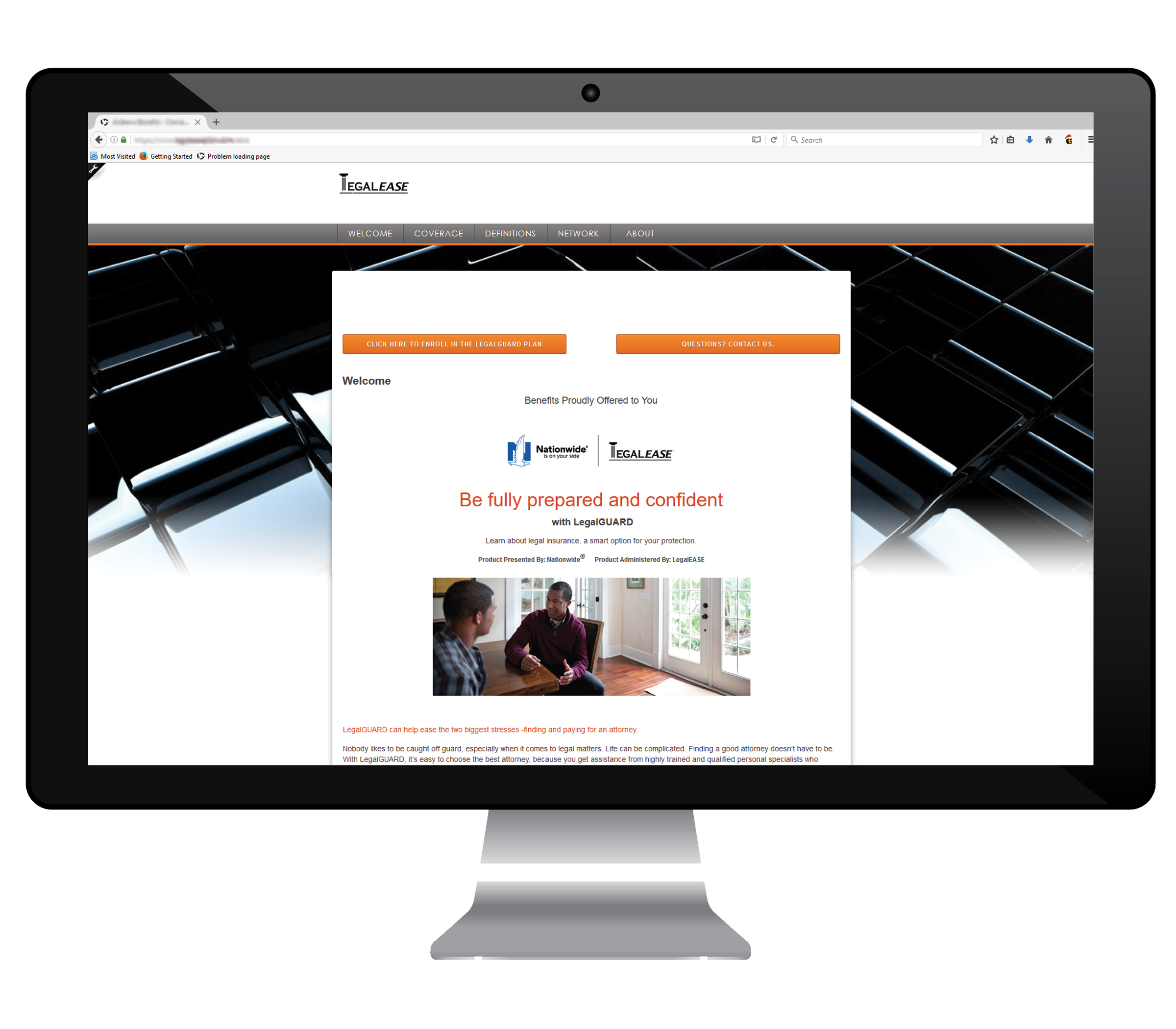 Benefit Microsite LegalEASE Legal Access